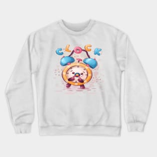 clock cartoon Crewneck Sweatshirt